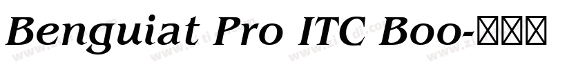 Benguiat Pro ITC Boo字体转换
